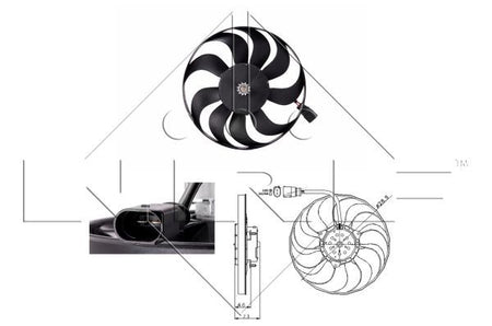 NRF 47381A Fan, engine cooling - 1