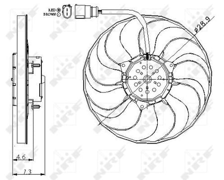 NRF 47381A Fan, engine cooling - 2