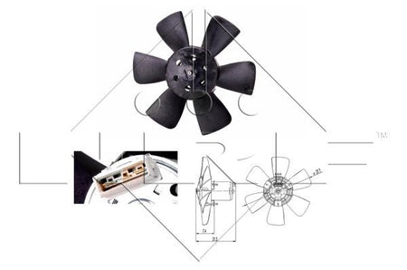 NRF 47391A Fan, engine cooling - 1
