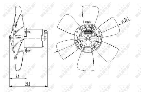 NRF 47391A Fan, engine cooling - 2