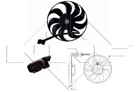 NRF 47392A Fan, engine cooling - 1
