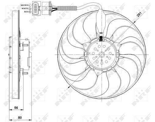 NRF 47392A Fan, engine cooling - 2