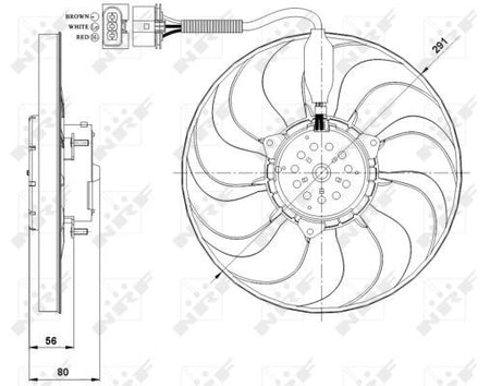 NRF 47392A Fan, engine cooling - 2