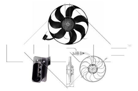 NRF 47393A Fan, engine cooling - 1