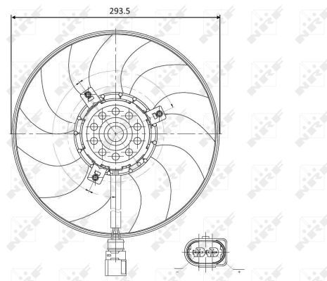 NRF 47395A Fan, engine cooling - 2