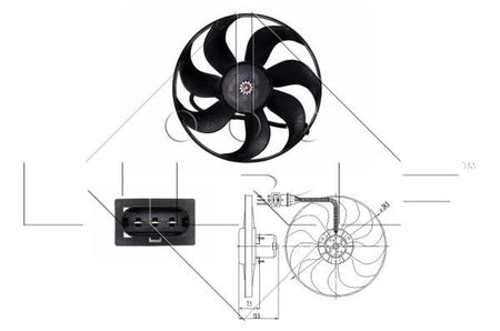 NRF 47397 Fan, engine cooling - 1
