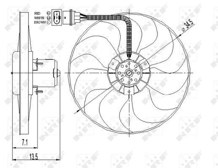 NRF 47397 Fan, engine cooling - 2
