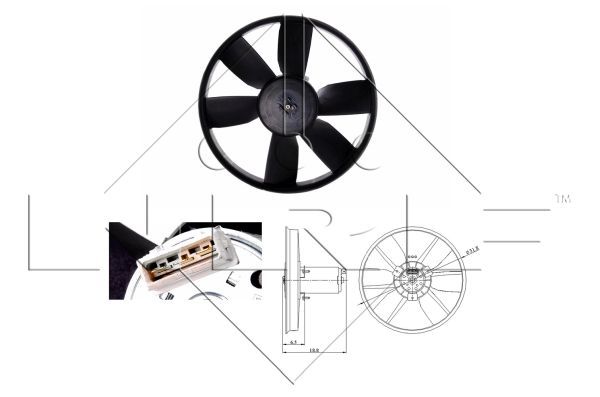 NRF 47401A Fan, engine cooling - 1