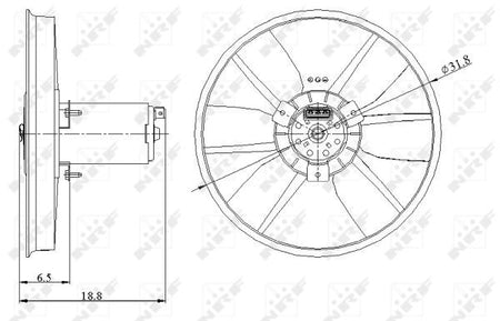NRF 47401A Fan, engine cooling - 2