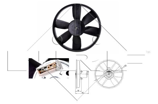 NRF 47402A Fan, engine cooling - 1