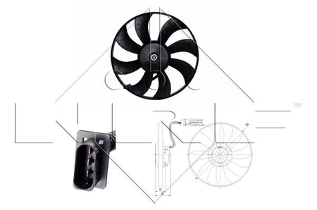 NRF 47410B Fan, engine cooling - 1