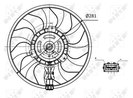 NRF 47418A Fan, engine cooling - 2