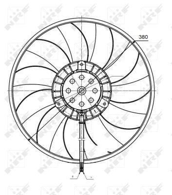 NRF 47422A Fan, engine cooling - 2