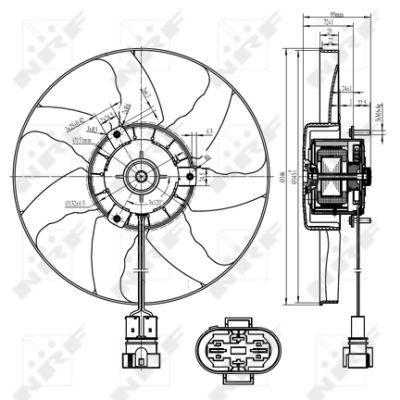 NRF 47428A Fan, engine cooling - 2