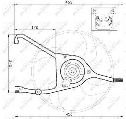 NRF 47448 Fan, engine cooling - 3