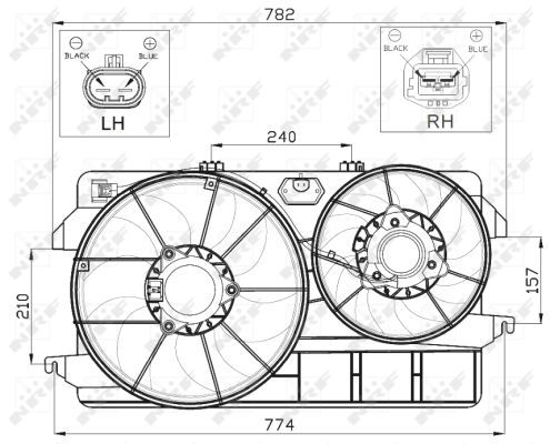 NRF 47450A Fan, engine cooling - 3
