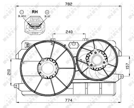 NRF 47451 Fan, engine cooling - 3