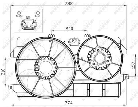 NRF 47452 Fan, engine cooling - 3