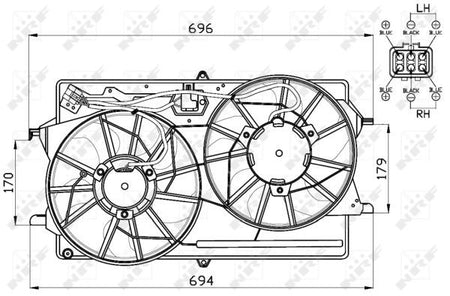 NRF 47453 Fan, engine cooling - 3