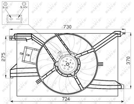 NRF 47458 Fan, engine cooling - 5