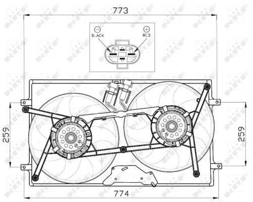 NRF 47464 Fan, engine cooling - 3
