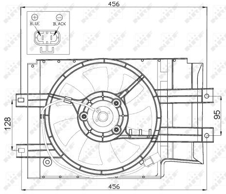 NRF 47472 Fan, engine cooling - 2