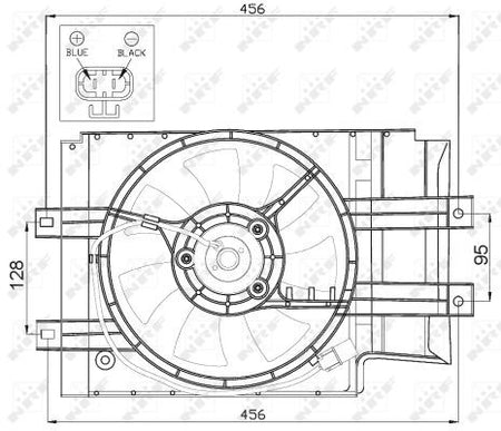 NRF 47472 Fan, engine cooling - 2
