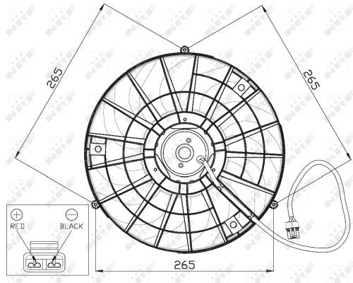 NRF 47483 Fan, engine cooling - 3