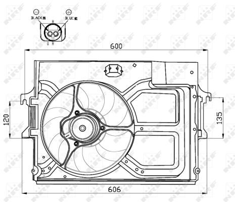 NRF 47490 Fan, engine cooling - 3