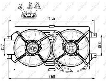 NRF 47502A Fan, engine cooling - 3