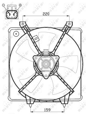 NRF 47550A Fan, engine cooling - 3