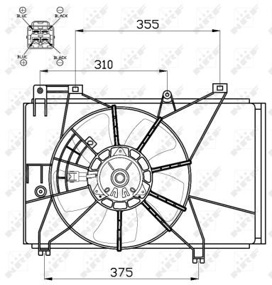 NRF 47551A Fan, engine cooling - 3