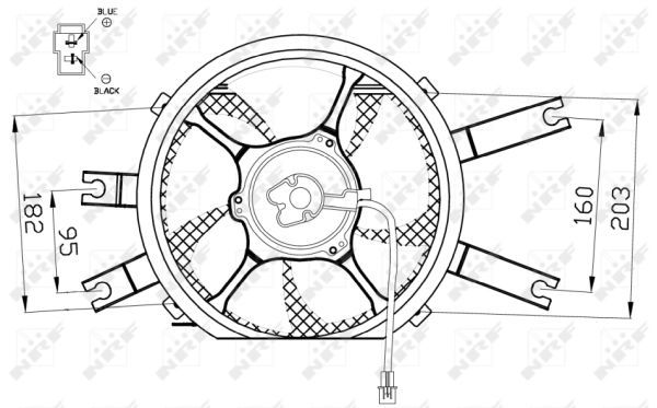 NRF 47554A Fan, engine cooling - 3