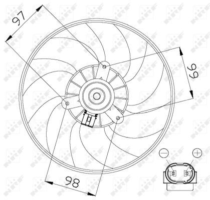 NRF 47557A Fan, engine cooling - 3