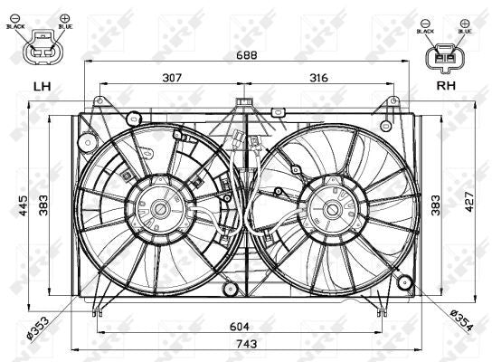 NRF 47567 Fan, engine cooling - 5
