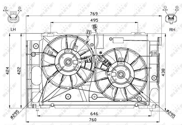 NRF 47568 Fan, engine cooling - 5
