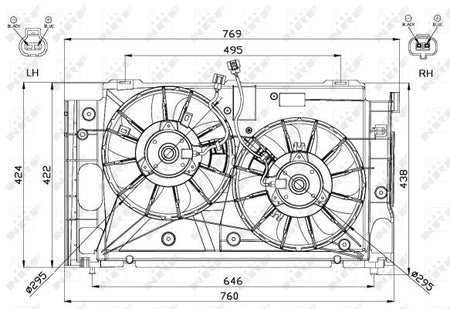 NRF 47568 Fan, engine cooling - 5
