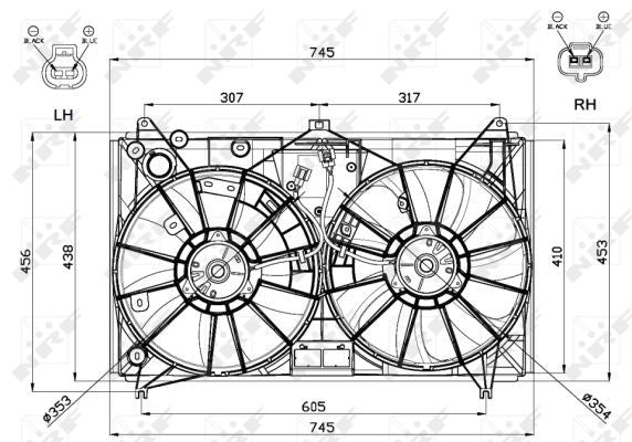 NRF 47581A Fan, engine cooling - 5