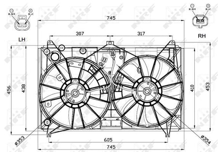 NRF 47581A Fan, engine cooling - 5