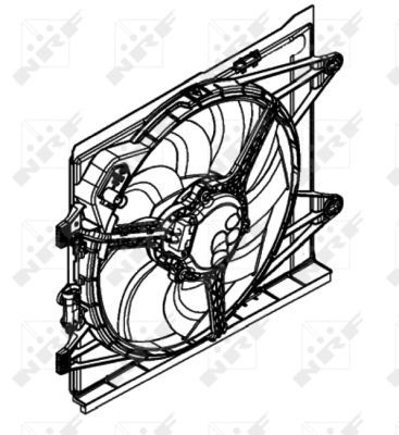 NRF 47597A Fan, engine cooling - 2