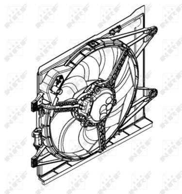 NRF 47598A Fan, engine cooling - 5