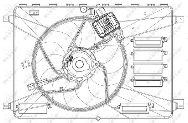 NRF 47627A Fan, engine cooling - 5