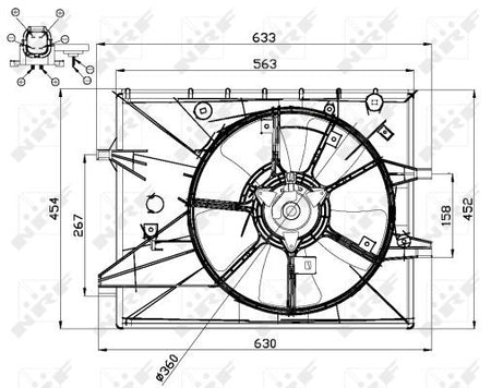 NRF 47671A Fan, engine cooling - 3