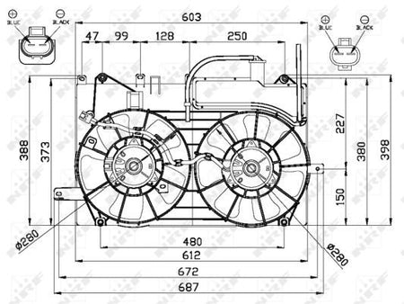 NRF 47673A Fan, engine cooling - 3