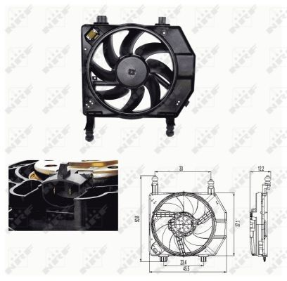 NRF 47681A Fan, engine cooling - 1
