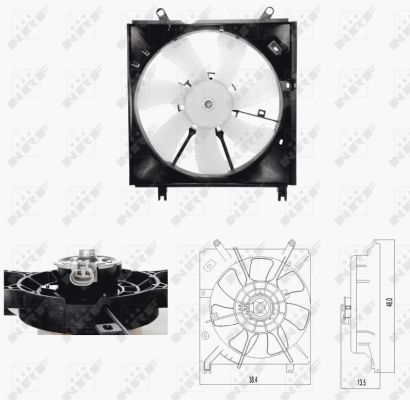 NRF 47696 Fan, engine cooling - 1