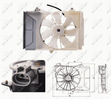NRF 47697 Fan, engine cooling - 1