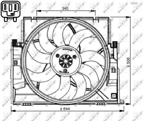 NRF 47735A Fan, engine cooling - 5