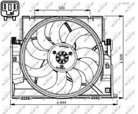 NRF 47736A Fan, engine cooling - 3