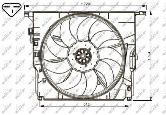 NRF 47739A Fan, engine cooling - 3